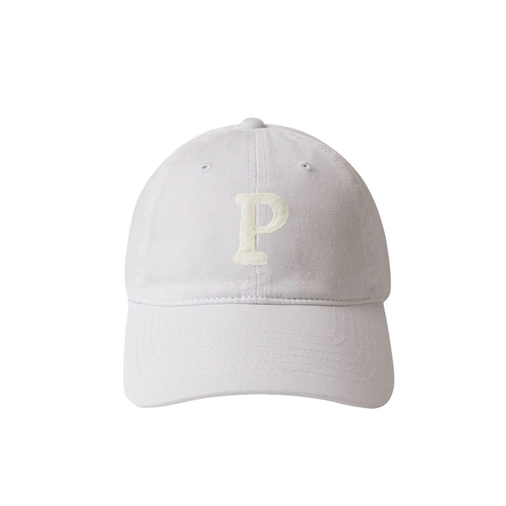 Uni-Baseballmütze mit P-Buchstabendruck und verlängerter Krempe, verstellbar, Sonnenschutz, Visier, Sonnenhut, modisches Accessoire
