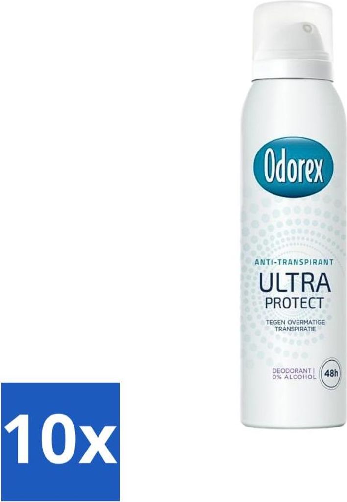Odorex - Deodorant Spray - Ultra Protect - Extra Stark - 150 ml - Vorteilspack - 10 Stücke