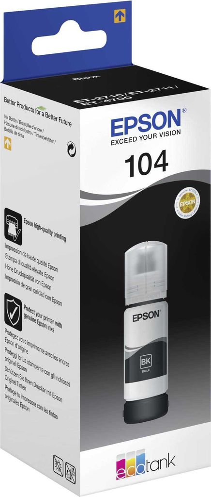 Epson Ecotank 104 Origineel Zwart Produktbild 