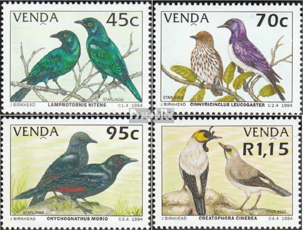 Briefmarken Südafrika - Venda 1994 Mi 274-277 (kompl.Ausg.) postfrisch Stare