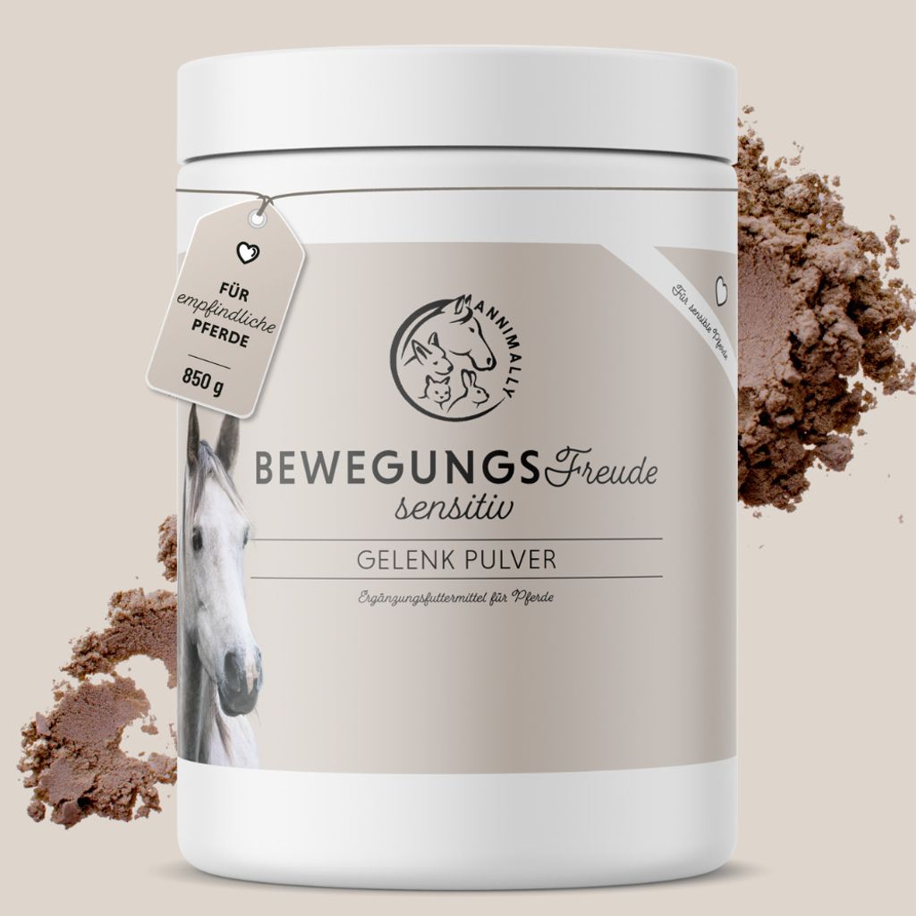 Bewegungsfreude Sensitiv für Pferde 850 g - Gelenkmittel für sensible Pferde - Für magenempfndliche Pferde ohne Teufelskralle