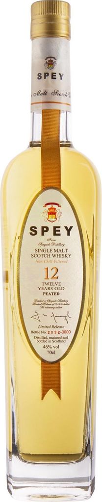 Speyside Distillery Spey 12 years old Peated 46% vol Speyside NV Whisky ( 1 x 0.7 L )