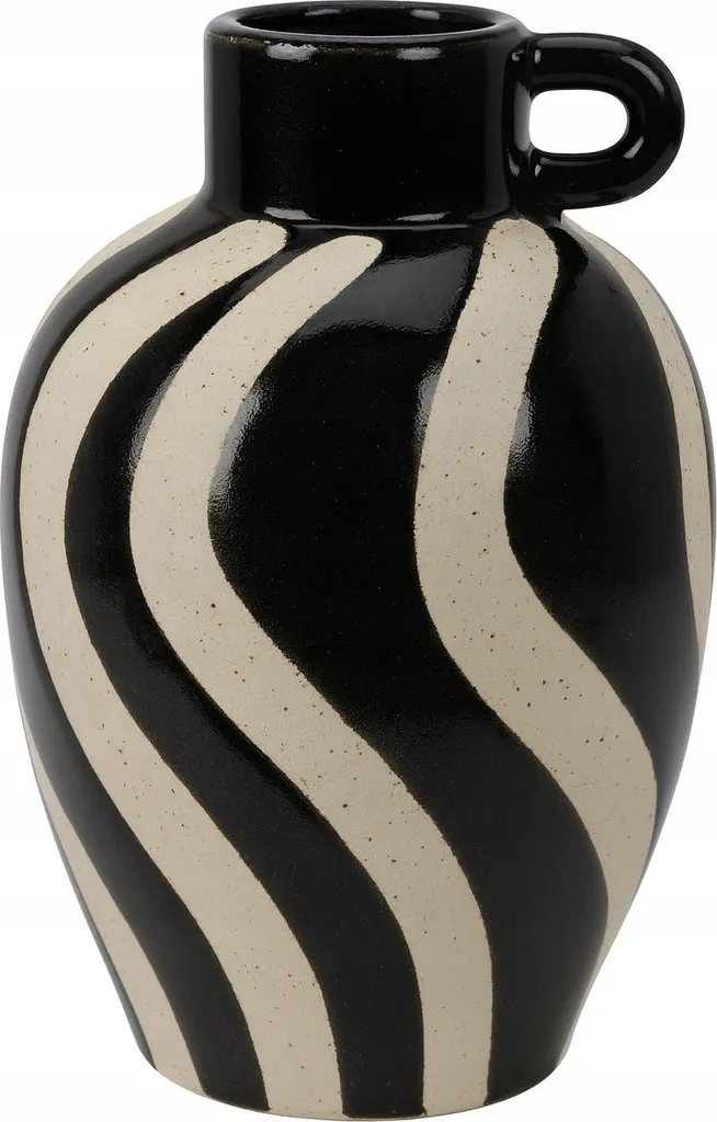Vase en céramique stable et robuste pour décoration intérieure 19cm