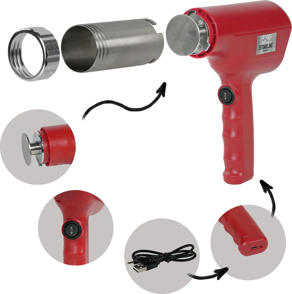 Machine à pâtes électrique STONELINE® rouge - Pasta Maker 230V robuste - 5