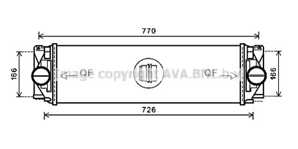 PRASCO MSA4582 Ladeluftkühler LLK für VW CRAFTER 30-50 Kasten (2E) Turbo Intercooler