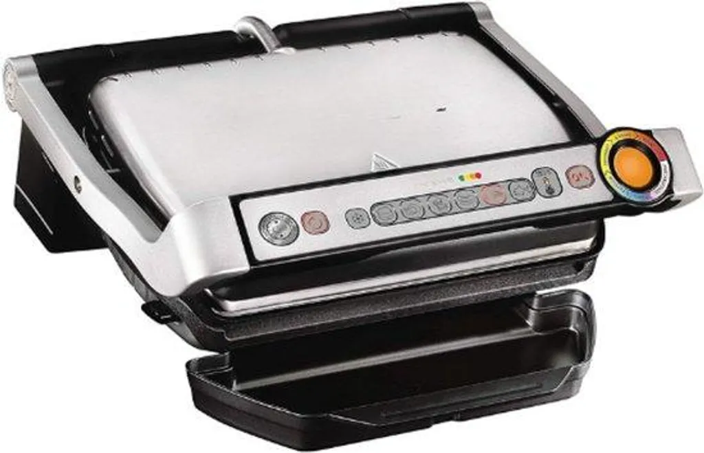 Grill à contact automatique RVS noir 33 x 20 cm idéal pour repas sains