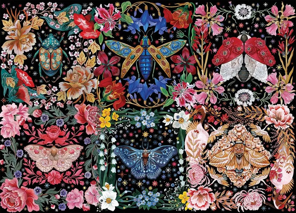 Puzzle adulte 1000 pièces Blooming Beetles Gibsons aux motifs naturels