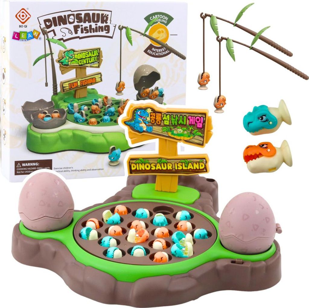 Dinosaurier-Fischstäbchen Magnetische Klänge Arcade-Spiel