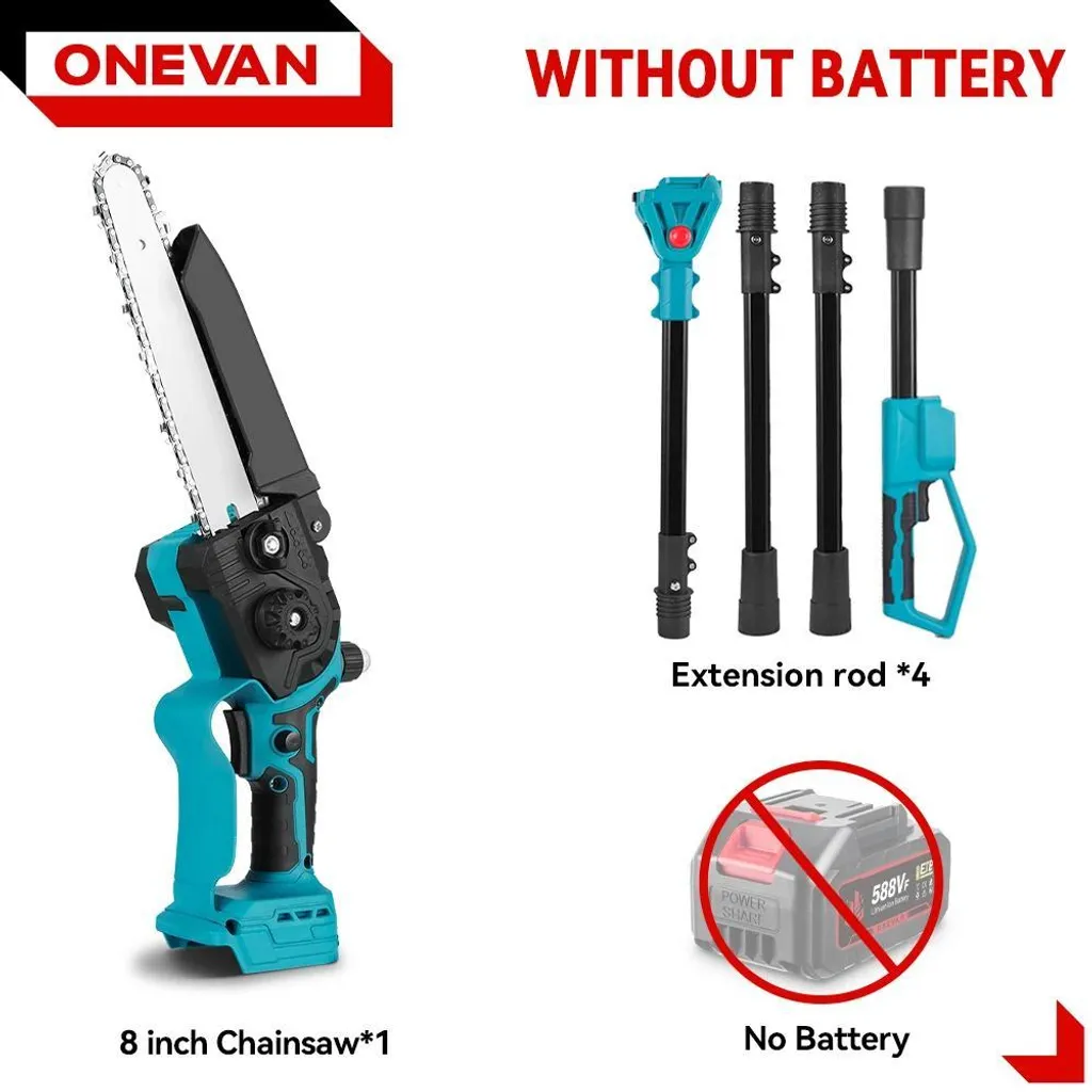 Scie télescopique Braun sans fil 20cm 4500W - Élagage haute performance
