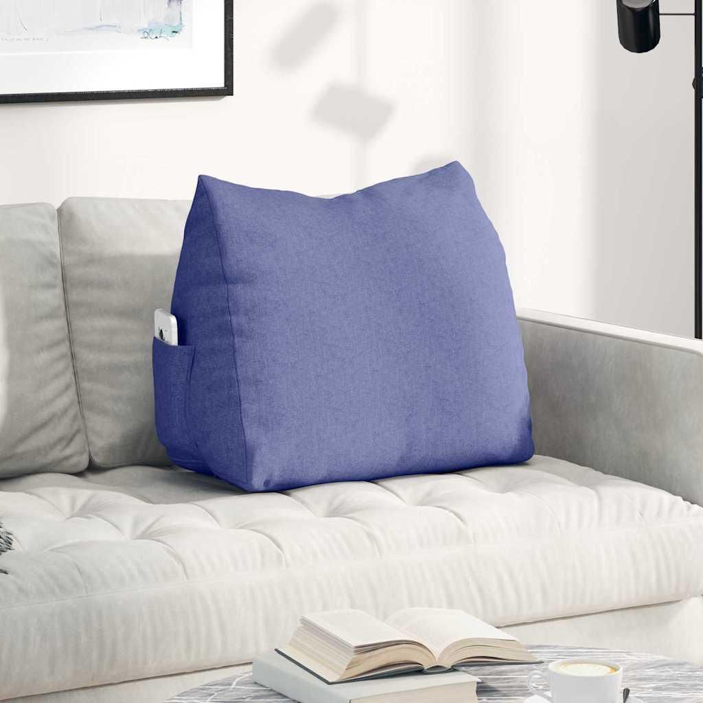 "Schlussverkauf" Rückenkissen/Stuhlkissen - Nur für Innenbereich - Jeans blau 60x20x50 cm Stoff C8570