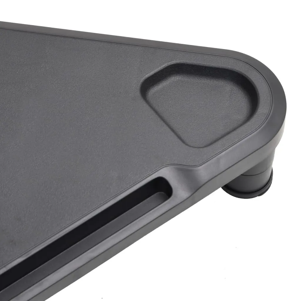 Support écran noir pour angle de bureau, idéal pour gagner de la place - 5