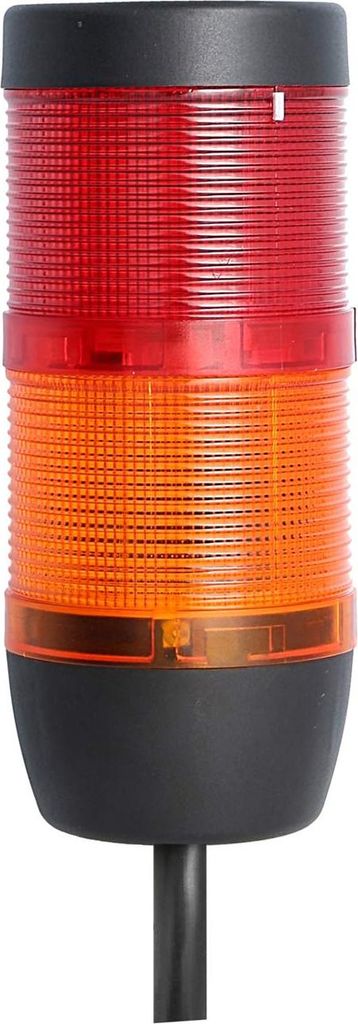 STEX24 Signalsäule gelb-rot, 70mm, 24V AC/DC, LED-Blinklicht Kabel 0,6 Meter, SS70-OB2/24 140 Anschlusstechnik: