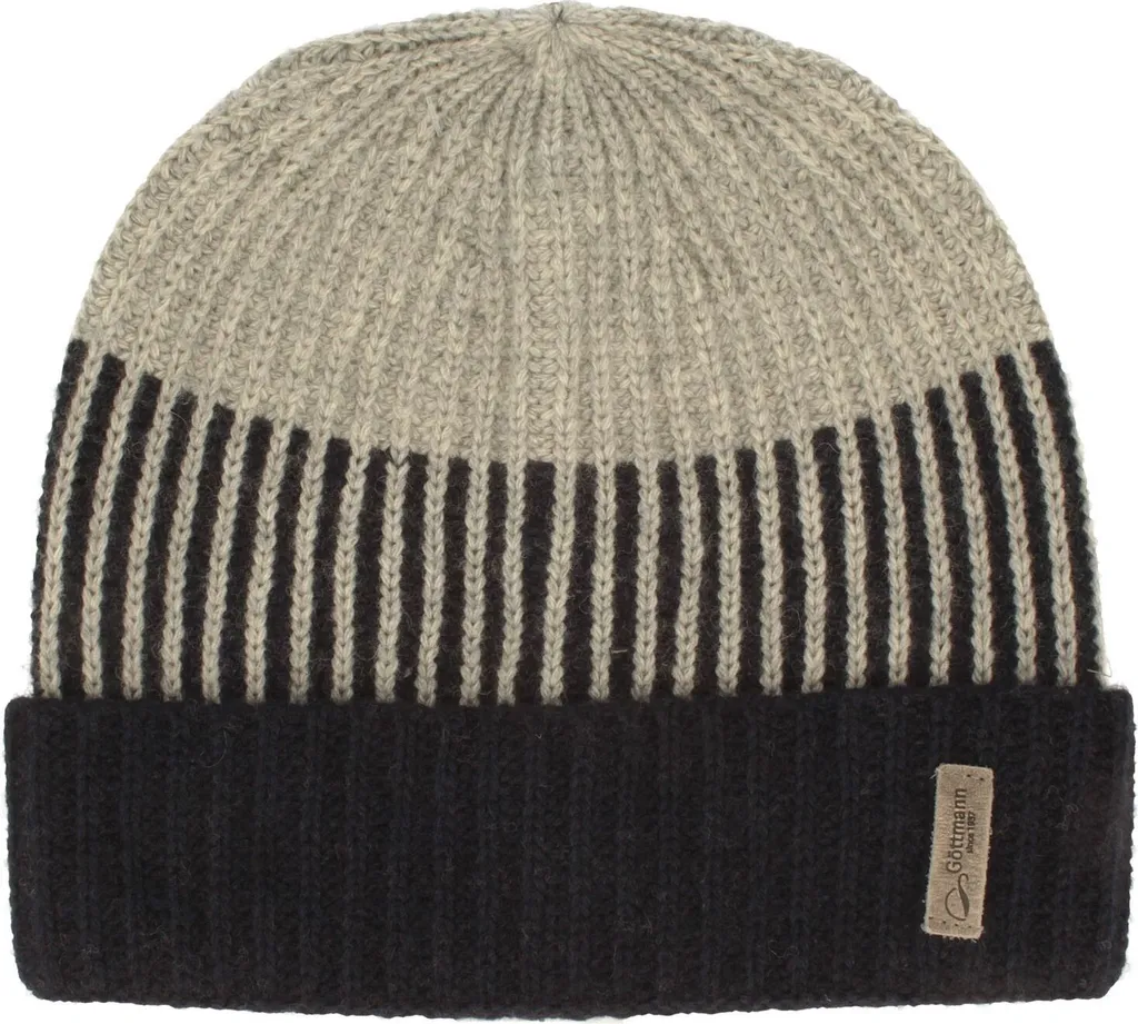 Bonnet Göttmann Bicolore - Maille Enveloppante et Cachemire Haut de Gamme