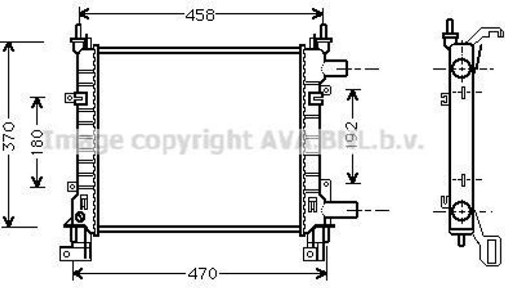 PRASCO FDA2260 - OE 1025533 Kühler, Motorkühlung für KA (RB)