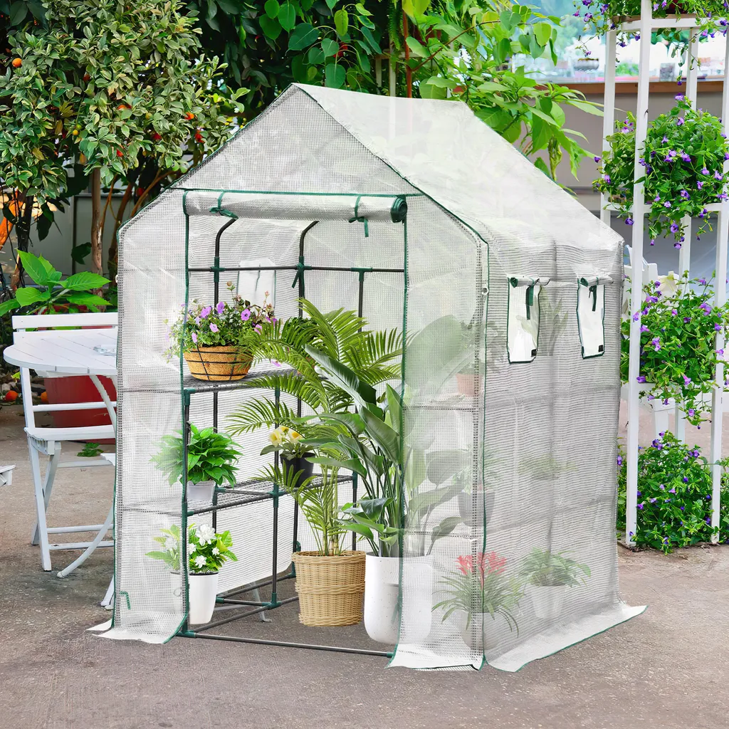 Hengda Serra Pomodori 143x143x195cm Bianca - Vivaio Orto Domestico