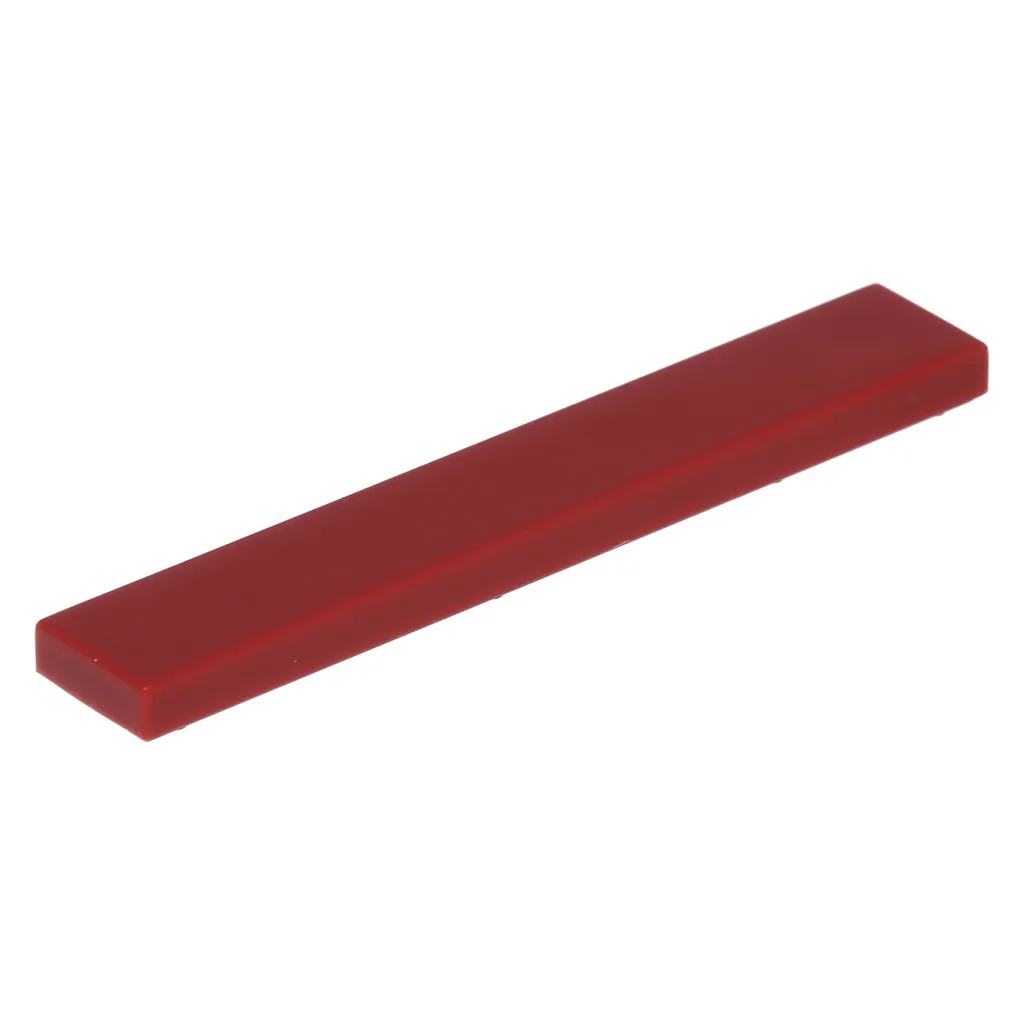 LEGO 6636 Tuile 1x6 Lisse Rouge Foncé - Lot de 50 Pièces de Rechange