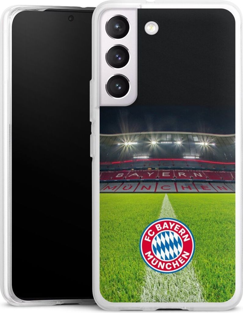 DeinDesign Handyhülle für Samsung Galaxy S22 Silikon Hülle Case Smartphone Schutzhülle FC Bayern München FCB Stadion