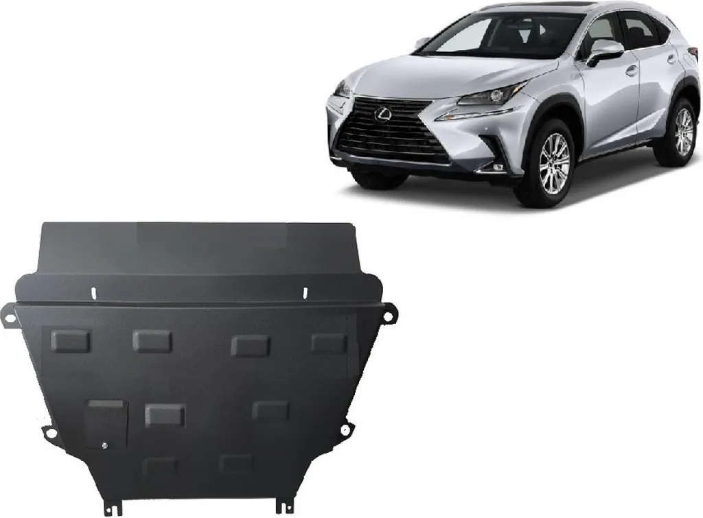 Protection anti-encastrement en acier pour moteur Lexus NX AZ10 (2014-2021)