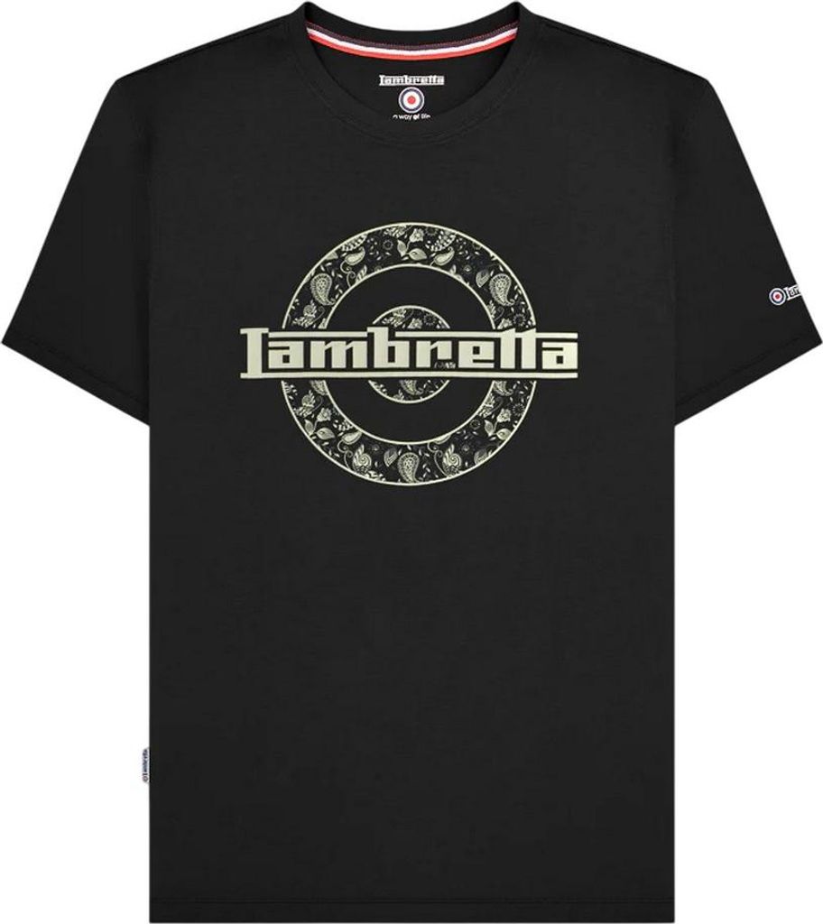 Lambretta - T-Shirt für Herren LB398 (S) (Schwarz)