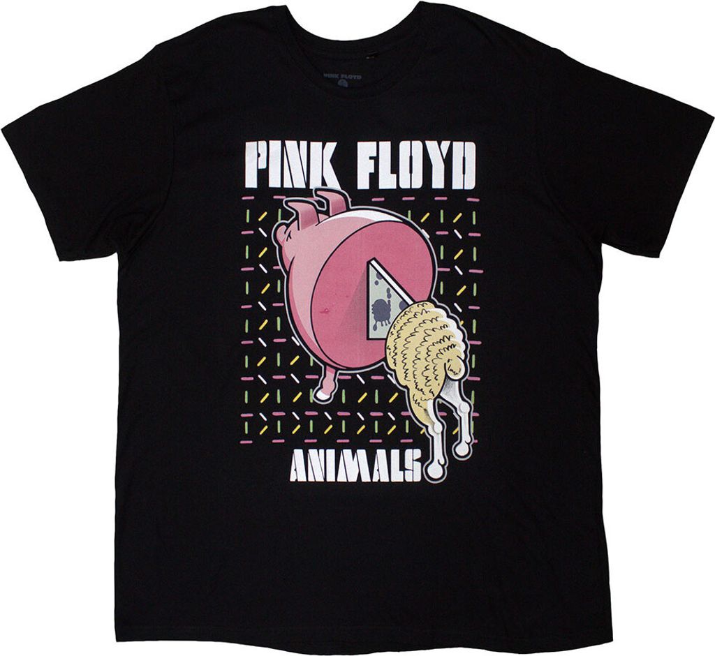 Pink Floyd - T-Shirt Rückseitiger Aufdruck für Herren/Damen Uni RO12477 (XXL) (Schwarz)