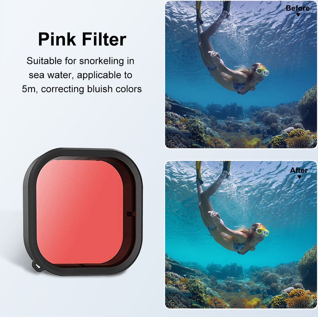 INF Vodotesný potápačský filter pre GoPro Hero 11/10/9 Obrázok produktu 6