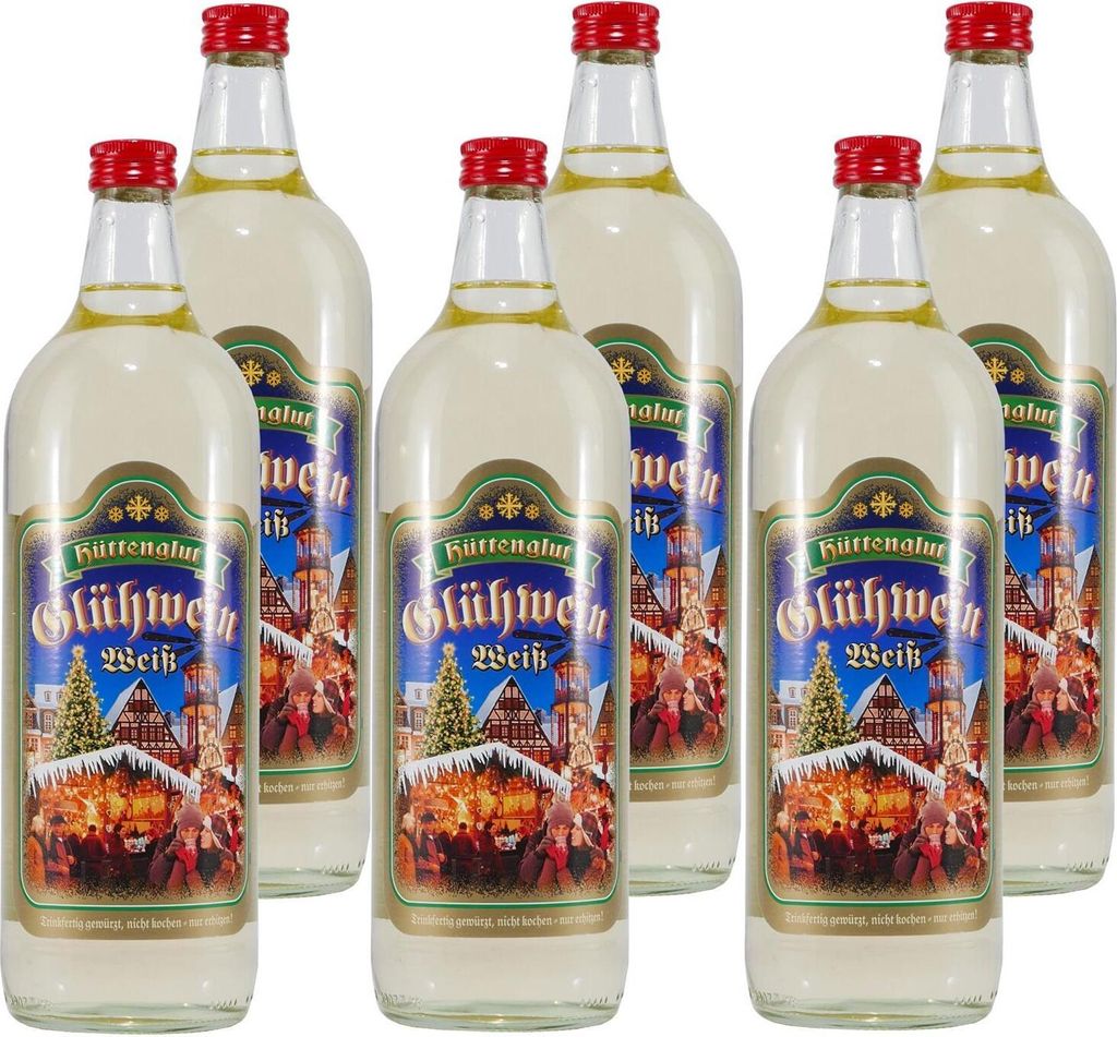 Hüttenglut Glühwein-Weiß (6 x 1,0L)