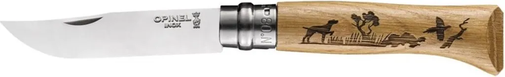 Couteau Opinel N8 Inox anti-rouille pour éviter l'usure de la lame