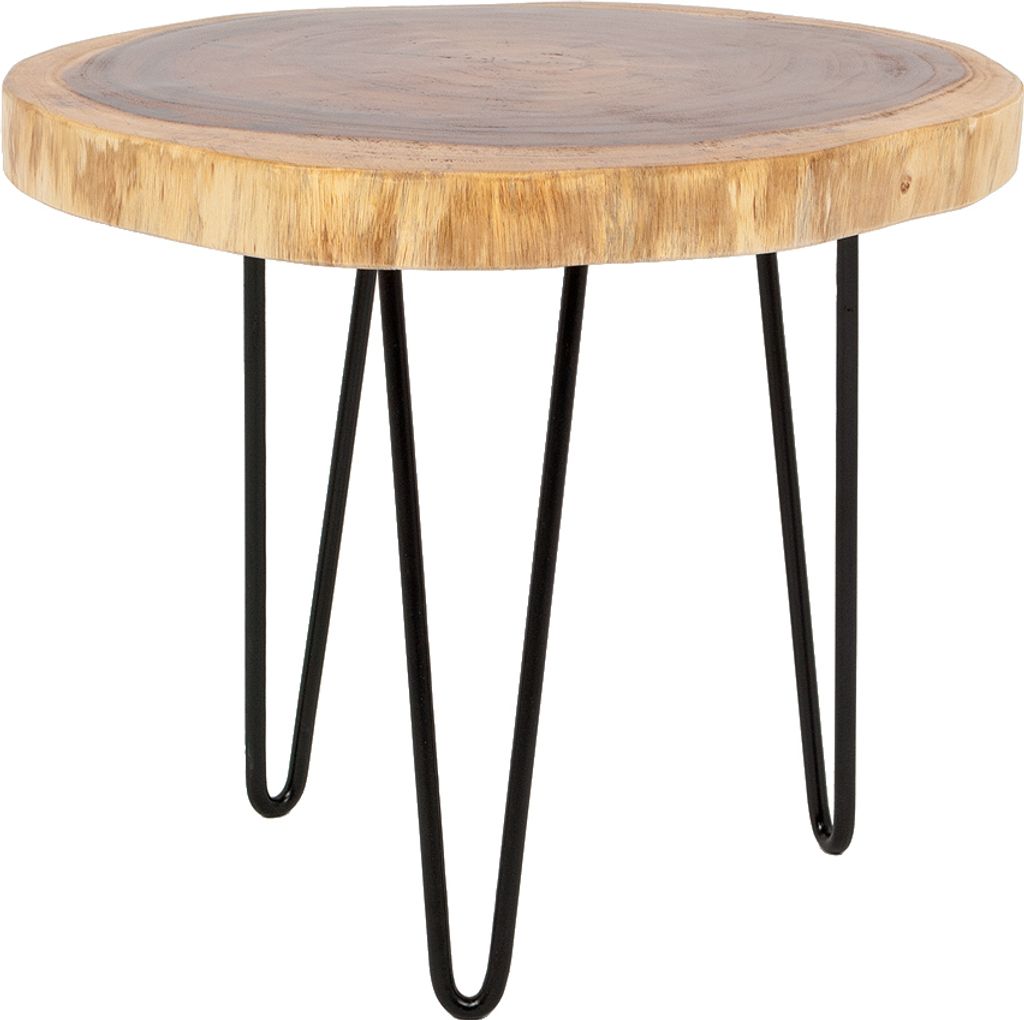 Massivholz Beistelltisch GORDO-M Natural Suar