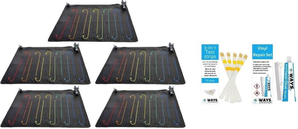 Intex - Chauffage de piscine - 5x tapis solaire & kit de Image du produit 