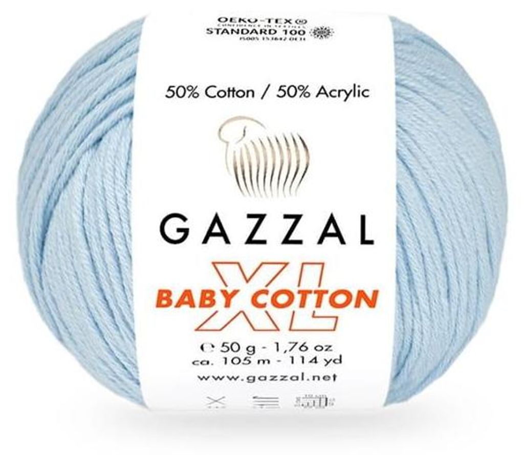 Gazzal Baby Baumwolle XL, Weiches Kinder-Hochwertgarn, Produktbild 