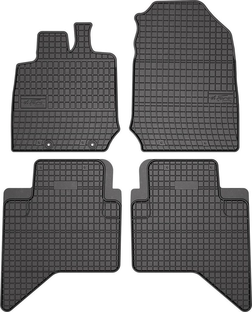 2020-2025 Isuzu D-Max tappetini in gomma nera 4 pz Immagine del prodotto 