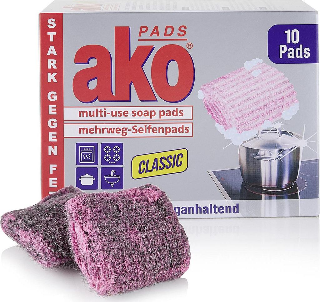 AKO ako PADS Classic Mehrweg-Seifenpads 10 St. Produktbild 