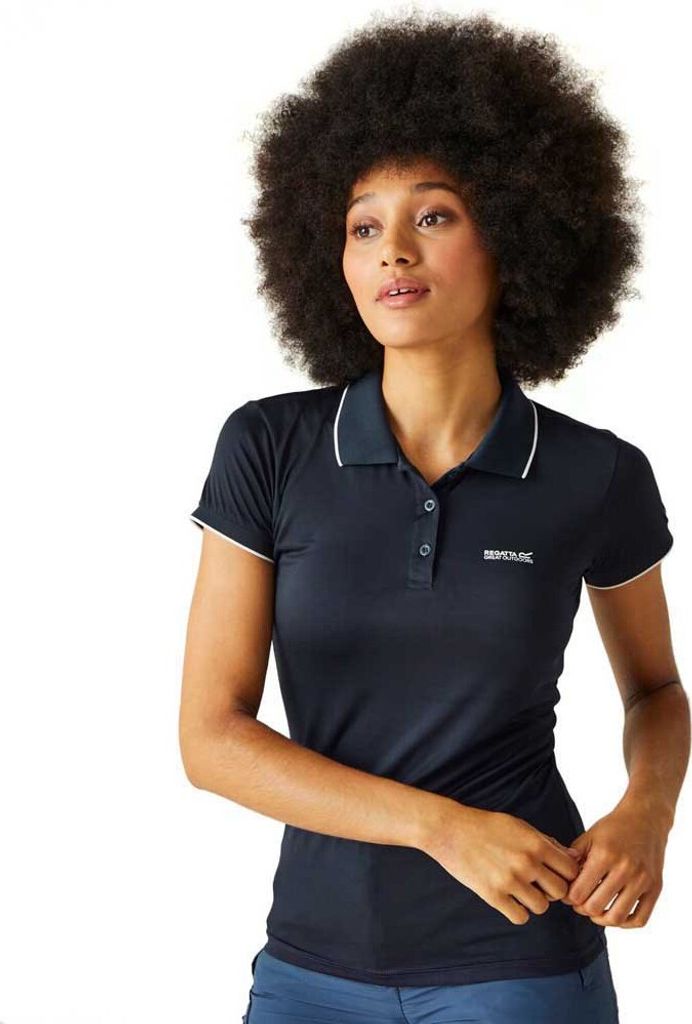 Regatta Remex Ii Kurzarm-poloshirt Schwarz 16 Frau Schwarz 16