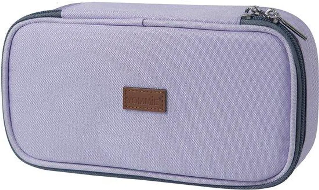 Trousse violette zippée ado modèle Trendy format compact scolaire