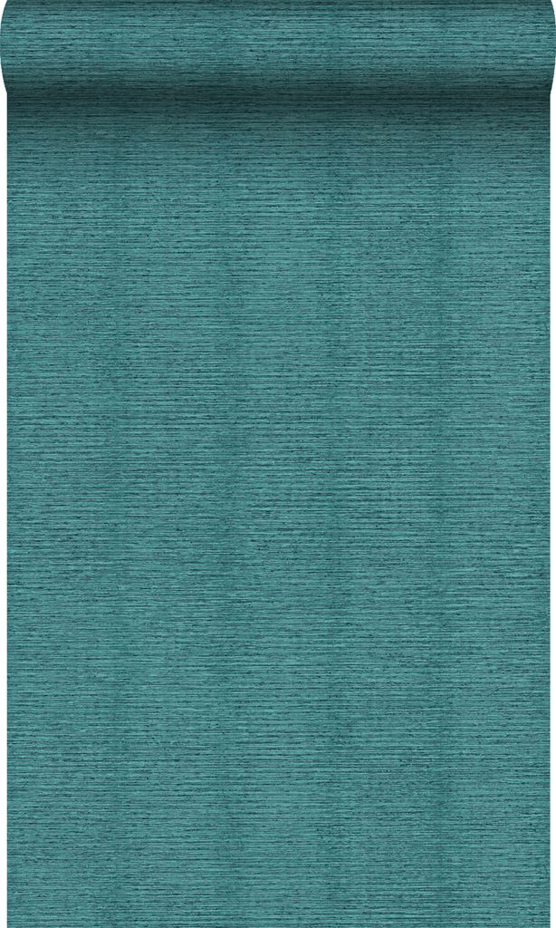 Origin Wallcoverings Tapete Leinen-Optik Meeresgrün 53 cm x 10.05 m