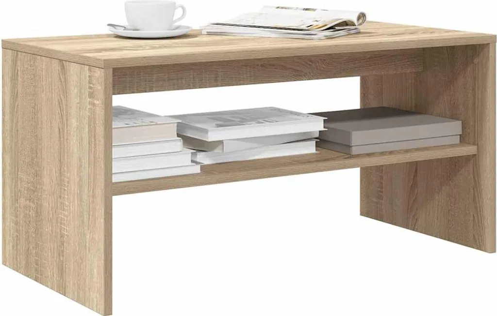 Mobile Porta TV Rovere Sonoma vidaXL 80cm | Sicuro e Facile da Pulire - 2