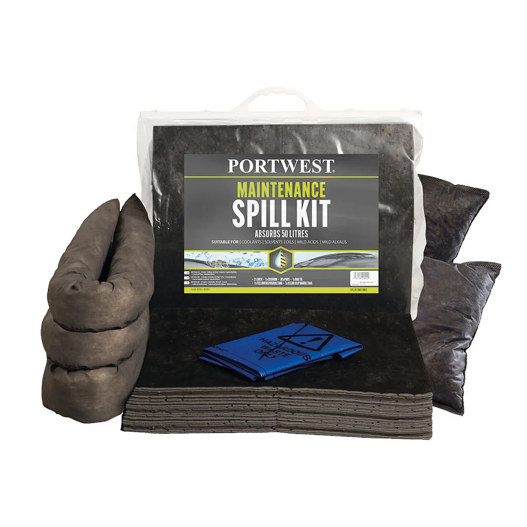 Portwest SM31 Kit maintenance 50L : stoppez les fuites et sols glissants