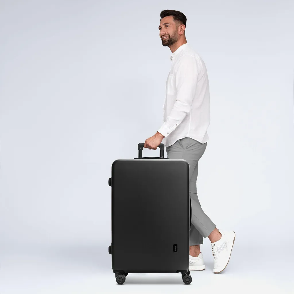 REDOLZ Essentials 09 Valise Trolley Noir 77cm - Bagage Grand Format - 5