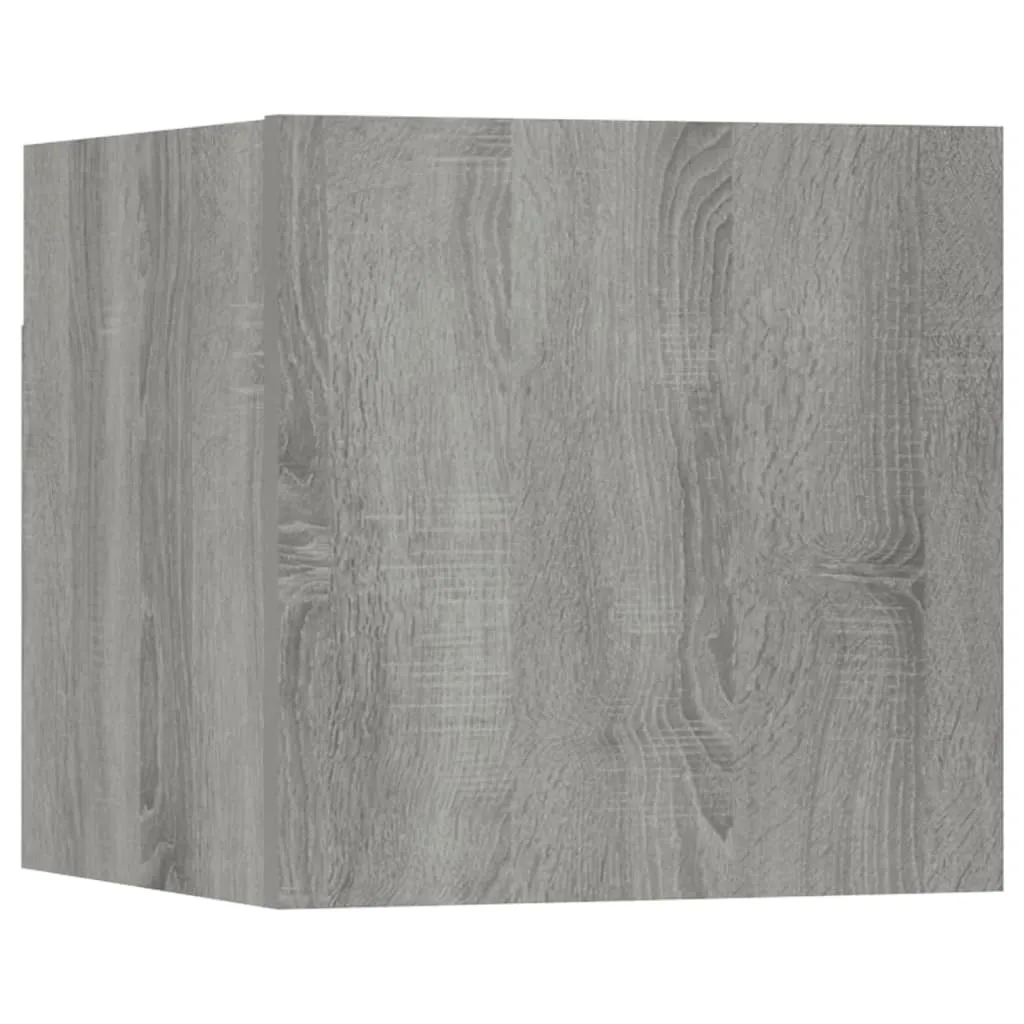 SYFAX™ Mobiletto TV a Muro Sonoma 30,5x30cm - Salvaspazio per Famiglie
