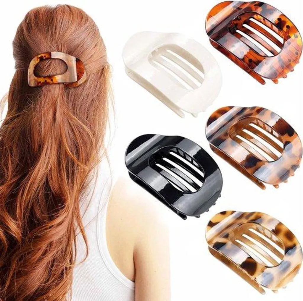 Barrettes plates légères et confortables lot de 5 pour coiffure élégante