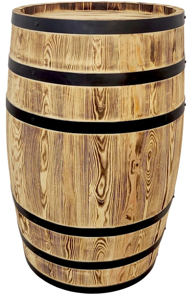 Tonneau décoratif en bois pour aménagement de cave ou bar 80x50 cm