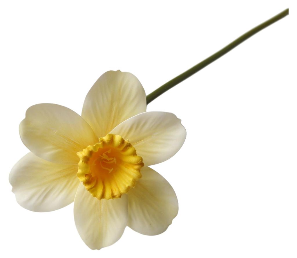 Künstliche Narzissen (38 cm) – Frühlings-Kunstblumenarrangement für Zuhause, Hochzeiten und Innendekoration