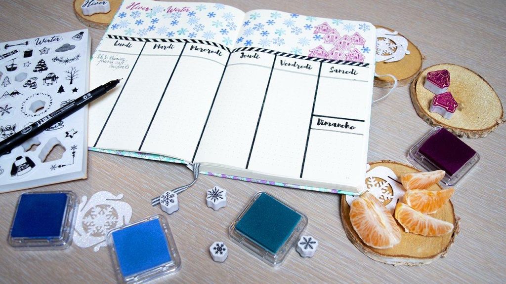 Aladine Stempelset Bullet Journal Sommer - kreative Schaumstoffstempel