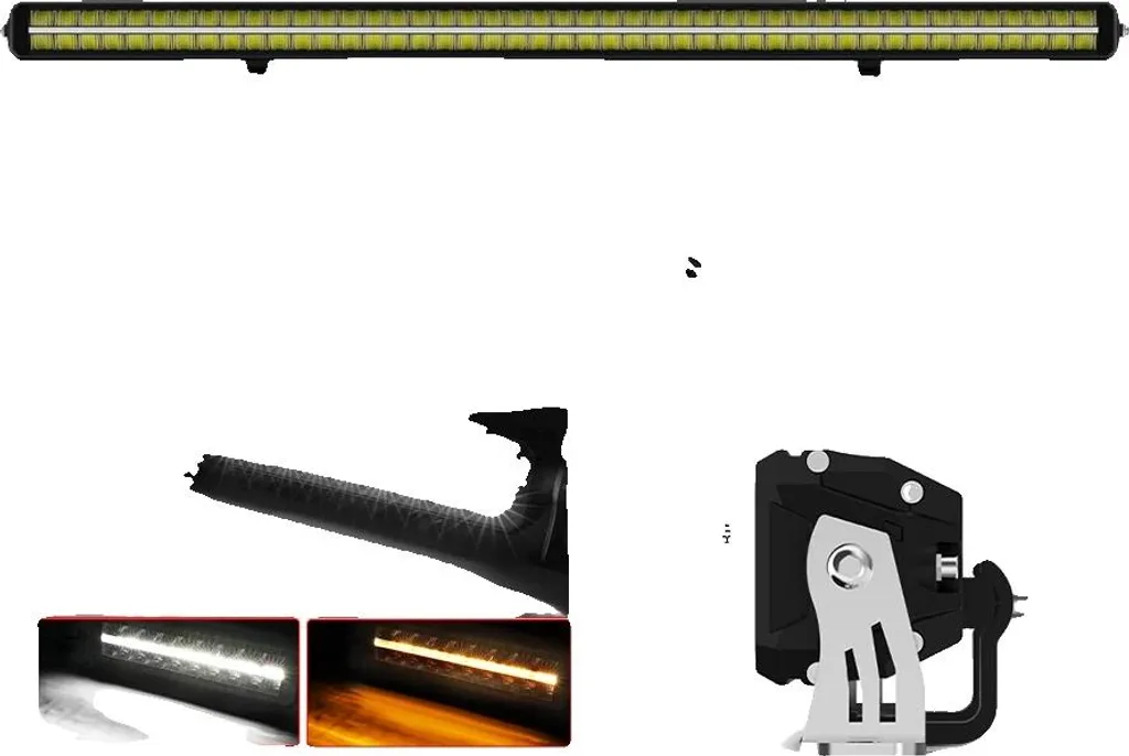 Barre LED 52 pouces double rangée Combo Beam haute puissance avec connecteur DT