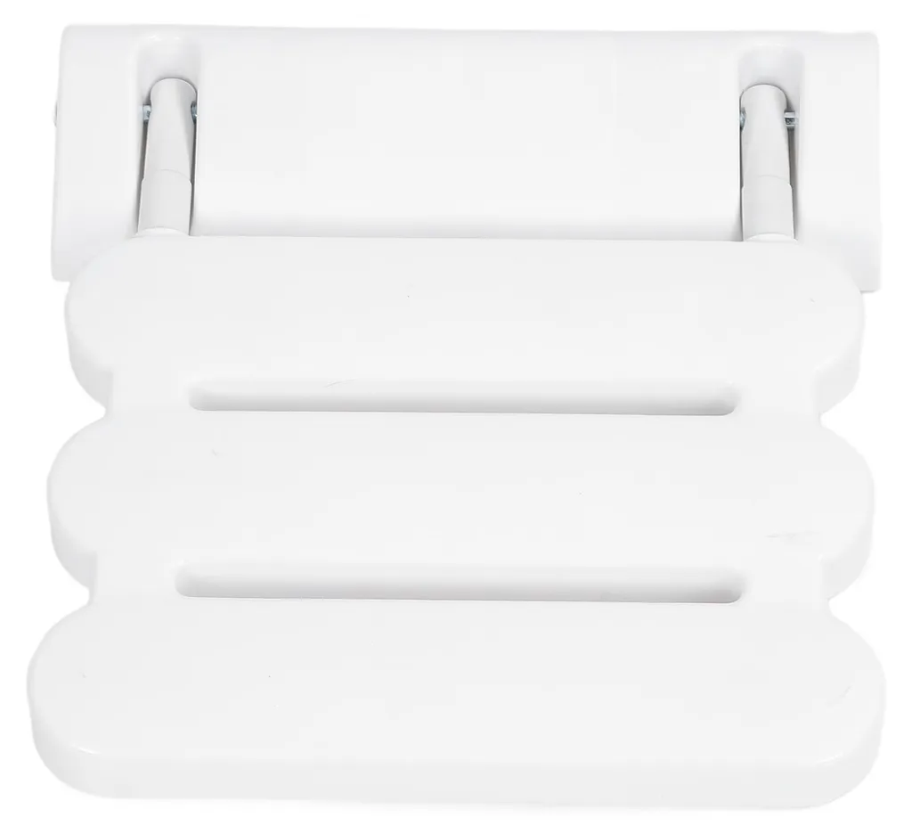 Siège de douche escamotable antidérapant avec fixation murale renforcée - 4