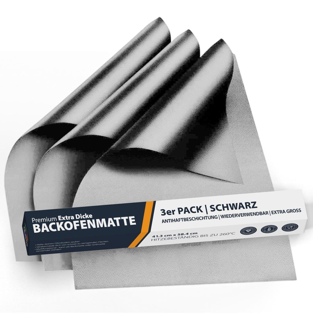 Extra große Backofenmatten (3er-Pack) – Universelle Antihaftmatte für Konvektionsöfen, 58,4 x 41,3 cm, Küchenschutzmatten, sparen Zeit und