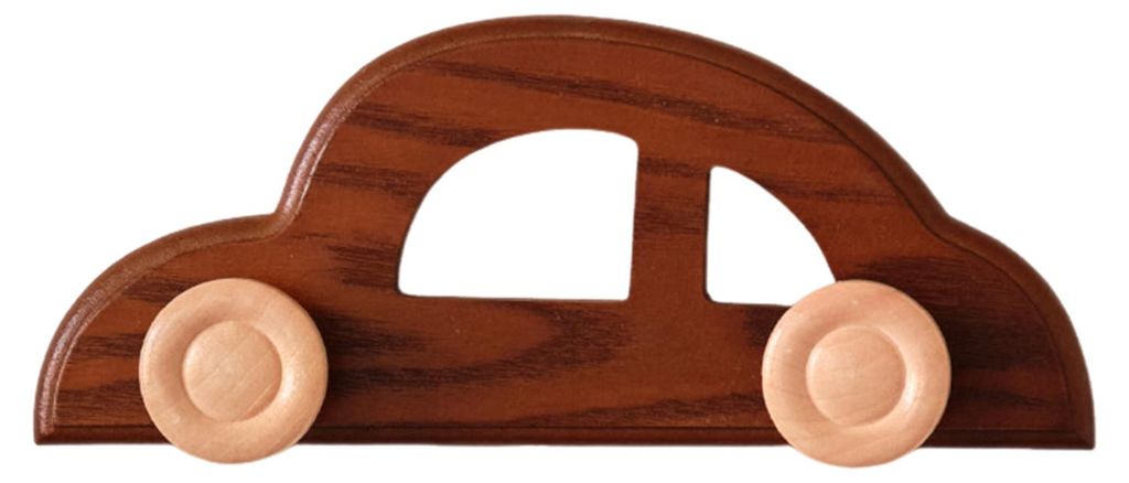 Kleiderhaken aus Holz in Autoform, dekorativer Wandhaken für Kleidung, Hüte, Taschen, Schlüssel – ideal für Kinderzimmer.