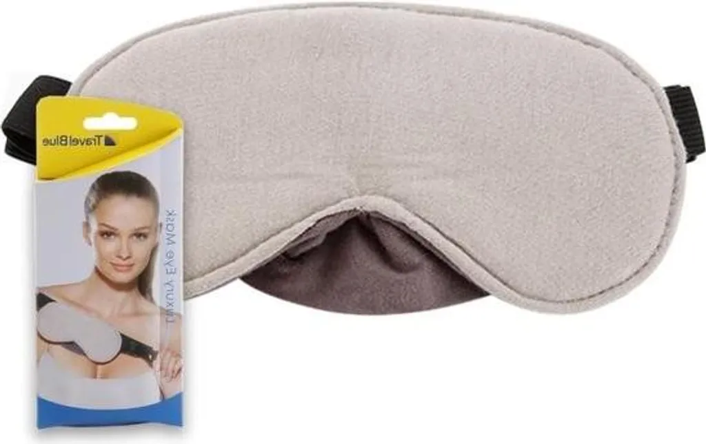 Masque de sommeil luxe 100% coton avec occultation totale et sangle réglable