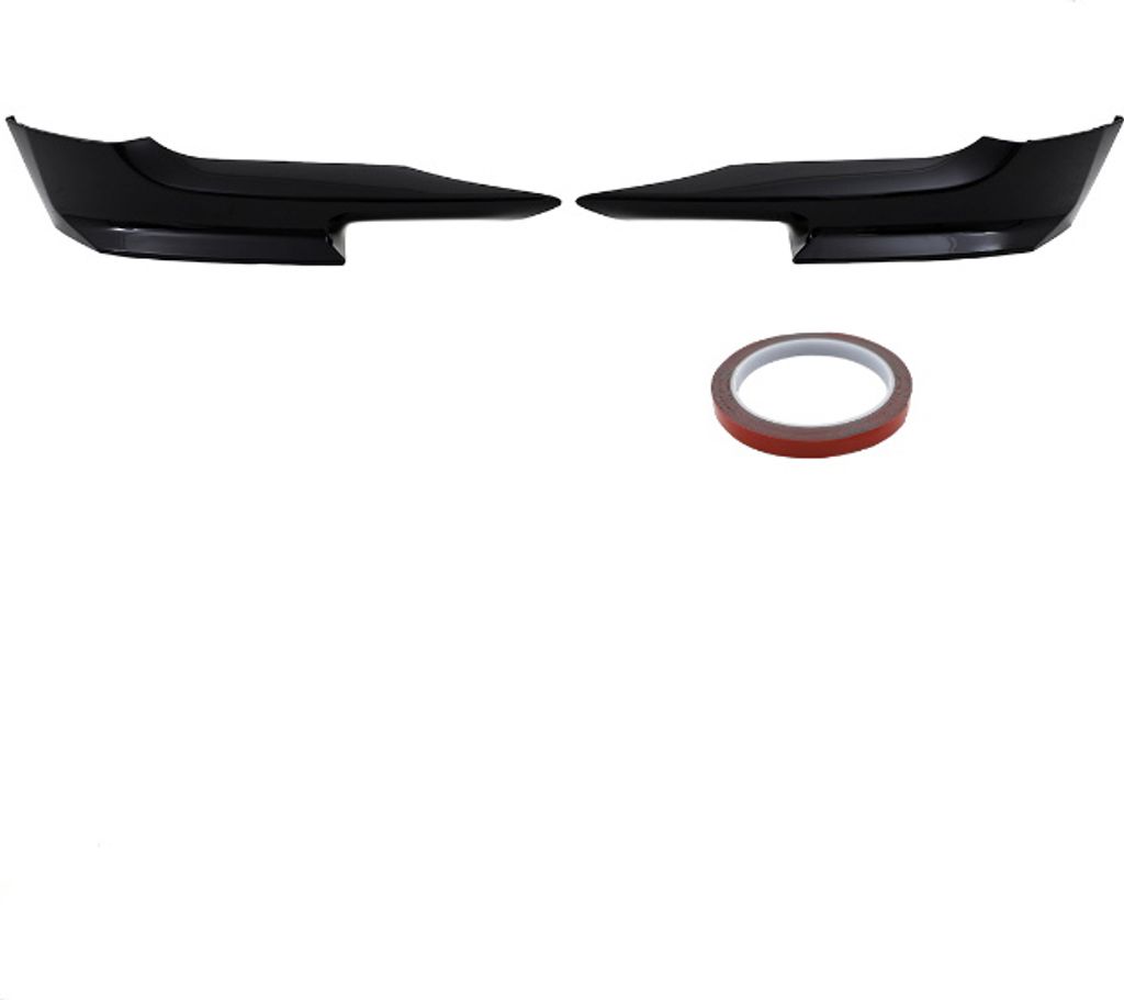 Vorfacelift Satz Flaps Splitter Lippe schwarz Glanz passend für BMW 3er E92 E93 Baujahr 06-10 mit M-Paket