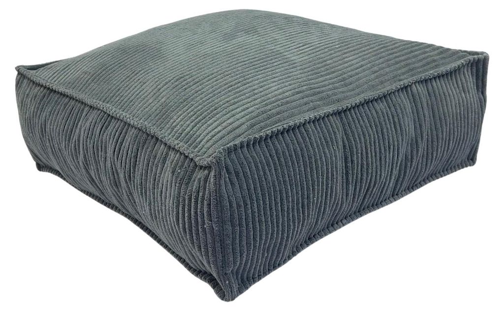 Poso großes Sitzkissen, dunkelgrauer Cord, 60x60